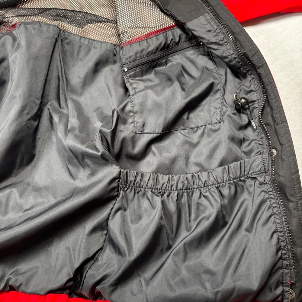 Eddie‎ Bauer Gore-Tex Jacket Womens Medium Red Vintage Mountain Parka Hooded